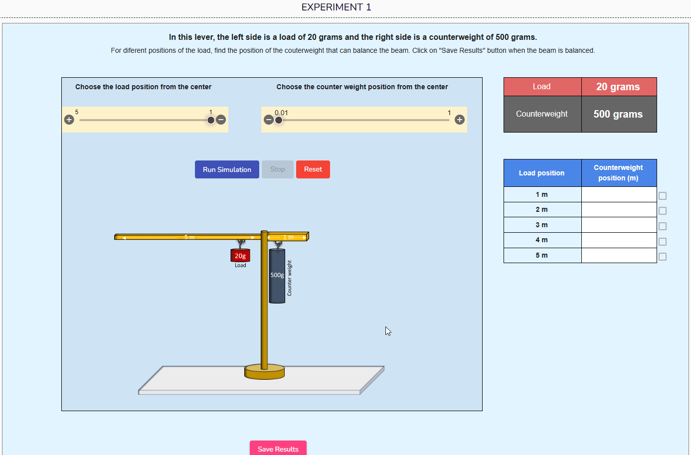 Interactive STEM demo